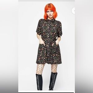 Size 12 (oversized)- Disturbia- Mushroom T-shirt Dress w/ Pockets